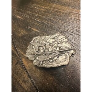 Vintage 1977 Bergamot‎ Brass Works USA Cessna Aircraft Belt Buckle VGUC